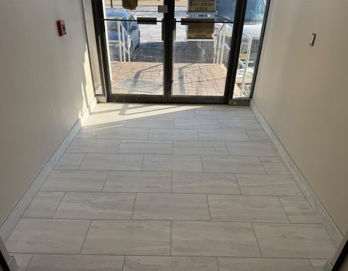 Commercial Ceramic Tile Entryway Installation