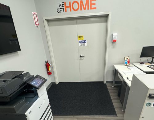 Custom Inlay Walkoff Mat Installation